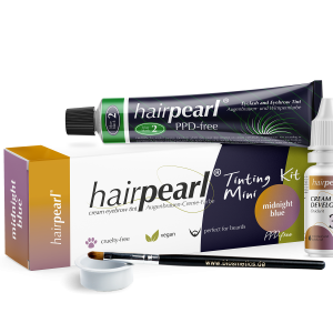 hairpearl PPD-free "Tinting Kit Mini" - Midnight Blue (blue black)