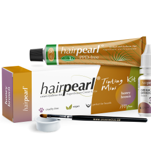hairpearl PPD-free "Tinting Kit Mini" -  Honey Brown (light brown)